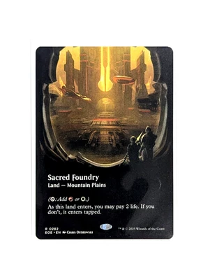 Sacred Foundry R 0282 Borderless REGULAR MTG Edge Of Eternities EOE EN NM/M - Image 1 of 2