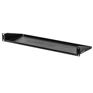 Rack Mount Keyboard Shelf Shelves 19" 1U Black 6" (150mm) deep - Black - Picture 1 of 3
