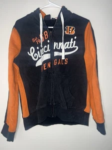 NFL Cincinnati Bengals Team Apparel Women’s Large Zip Up - Picture 1 of 5