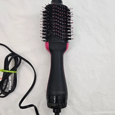 Cepillo de aire caliente Revlon One Step Volumizer RVDR5222 negro rosa LIMPIO Foto 1 de 4