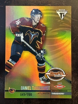 2001-02 Pacific Private Stock Titanium Draft Edition Daniel Tjarnqvist #109 /780 - Image 1 of 2