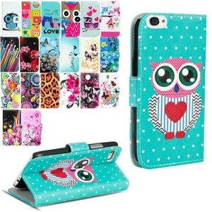 Protective Case with Motif Picture Mobile Phone Wallet Book Cover Flip - Picture 1 of 43