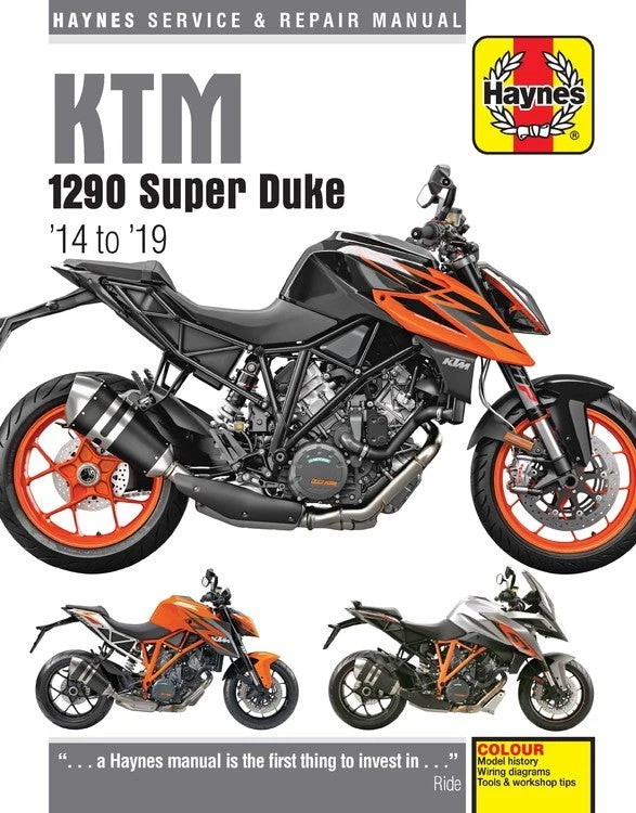 KTM 1290 1290R 1290GT 2014-2019 MANUAL DE REPARACIÓN DE SERVICIO DE TALLER HAYNES Foto 1 de 1