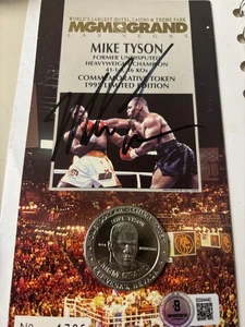 Beckett authentifizierte Mike Tyson MGM Grand LTD Edition Boxmünze NEU VERSIEGELT - Bild 1 von 2