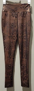 Wild Fable Women's Size Large Metallic Leopard Animal Print High Waist Leggings - Picture 1 of 8