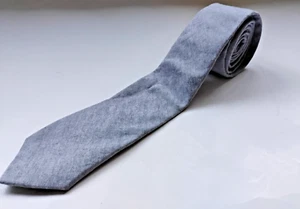American Eagle Outfitters Men's gray 100% Cotton Neck Tie 2.5"W x 59" - Picture 1 of 7