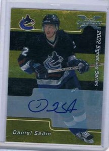 2001 BAP Signature Series Autographs Gold #51 Daniel Sedin 