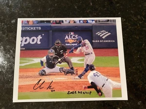 Chas McCormick Homerun Game 3 ALCS - Autographed 8X10 - 2 of 10 vs Gerrit Cole - Picture 1 of 2