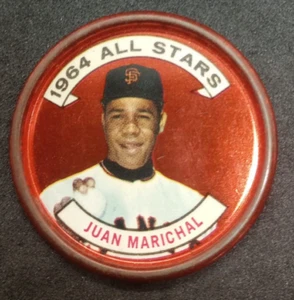 Monedas Topps 1964 Juan Marichal #157 Salón de la fama - Imagen 1 de 2