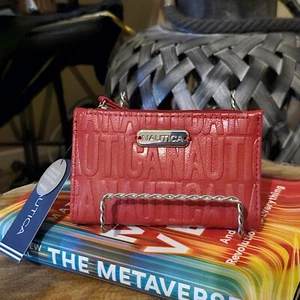 Portafoglio donna bifold con zip superiore indicizzatore Nautica* rosso fuego - Foto 1 di 6
