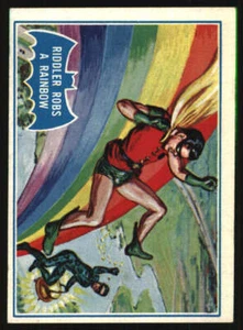 1966 O-Pee-Chee Batman B Series Blue Bat #44b Riddler Robs a Rainbow EX/EX+ 6078 - Picture 1 of 2