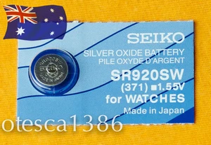 SR920SW (371) Seiko Battery, Brand New, MADE IN JAPAN - Picture 1 of 2