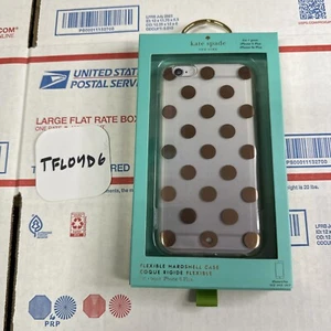 Kate Spade New York Hardshell Case for iPhone 6/6S Plus Clear/Rose Gold Dots New - Picture 1 of 1