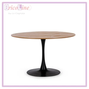 ANDREA BIZZOTTO TAVOLO BLOOM D.120 TOP VENEER 0732980 - Foto 1 di 6