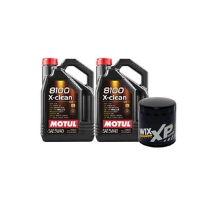 10L Motul 8100 X-CLEAN 5W40 Wix XP Filter Motor Oil Change Kit API SN - Picture 1 of 1