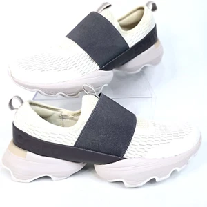 Sorel Women's Kinetic Impact Strap Sneakers Black/White Shoes Women's Size 7.5 - Picture 1 of 7