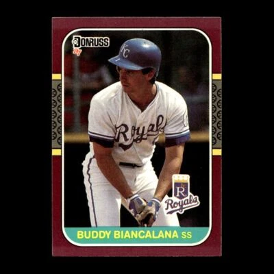 Buddy Biancalana 1987 Donruss Opening Day Kansas City Royals #202 R319C 2 - Image 1 of 2