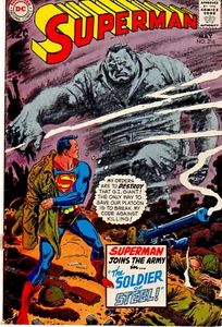 Superman 216 "The Soldier of steel" goes to Vietnam J.Kubert 5- 1969 - Picture 1 of 3