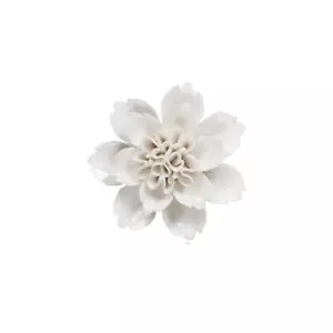 Insiswiner Ceramic Wall Flowers Decor Handmade 3d Wall Art Hanging Sculpture Whi - Picture 1 of 5