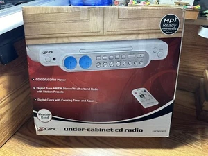 GPX Under Cabinet CD Player AM/FM Radio w/Clock & Timer + Remote Brand New - Picture 1 of 4