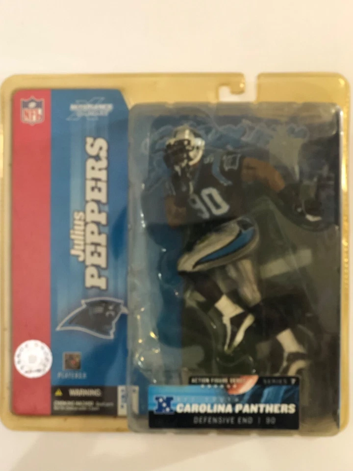 Lote McFarlane Carolina Panthers Julius Peppers Serie 7 y Chris Weinke Serie 3 Foto 1 de 4