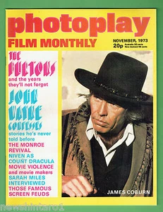 #T68. PHOTOPLAY MONTHLY MAG., NOVEMBER 1973, MARILYN MONROE ARTICLE - Picture 1 of 2