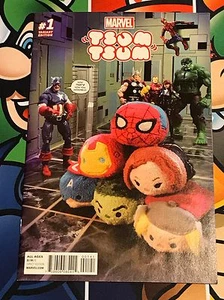 Marvel Tsum Tsum #1 1:15 Photo Variant Disney Rare HTF 2016 - Picture 1 of 3