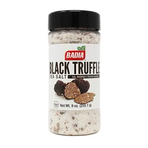 9 oz Jar Badia Black Truffle Sea Salt Gourmet Seasoning /Sal MarinaTrufas Negras - Picture 1 of 3