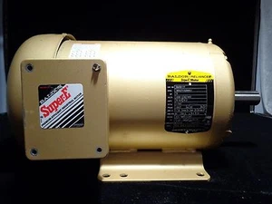 BALDOR SUPER-E MOTOR, EM3611T-5, 3HP, 1760RPM, 3 PH, 60 HZ, 182TC, 0628M - Picture 1 of 2