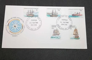 Ships Of Antartic Series II 1980 Envelope And Stamps - Picture 1 of 2