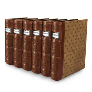 Bellagio-Italia Tuscany CD/DVD Storage Binder - Cognac Brown - Leather - 6 Pack - Picture 1 of 6