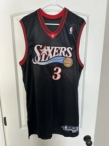 2005-06 Allen Iverson Game Worn/issued Black Sixers Jersey - Picture 1 of 3