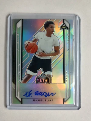 2021-22 Leaf Metal Boogie Johnuel Fland Silver Prizm Rookie Auto #BA-JF1 - Image 1 of 2