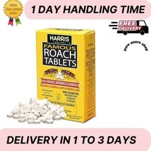 Harris Roach Tablets, Boric Acid Roach Killer with Lure for Insects (4oz, 96 Tab - Picture 1 of 3