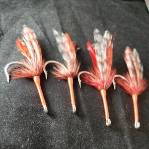 SALTWATER FLY FISHING FLIES TARPON ORANGE GRIZZLY # 3/0 CUSTOM TIED - Picture 1 of 3