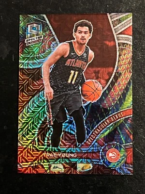 2021-22 Spectra Spectacular Debut Trae Young Meta Prizm SSP  #'d 13/25 - Image 1 of 4