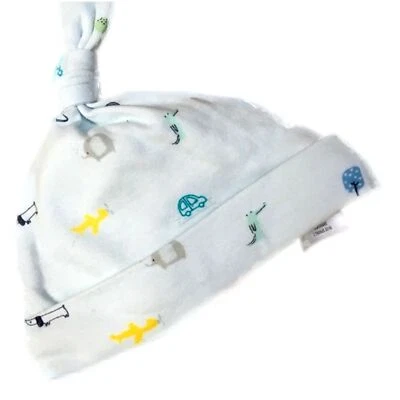 Gymboree Baby White with Print Hat Newborn - Image 1 of 2