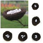 Home Decoration Fake Eggs Artificial Birds Nest Straw Roost Toad Vine Woven