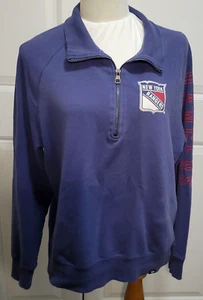 47 Brand New York Rangers XL Quarter-Zip Pullover Fleece Men’s - Picture 1 of 22