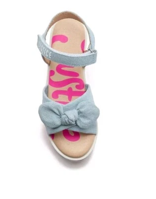 Sandalia de cuña Justice Girl, talla 4 Foto 1 de 4