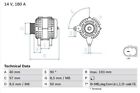 Bosch Alternator For Audi A3 Tdi Quattro Cuna/Cupa/Dgca 2.0 (05/2014-05/2018)