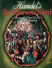 Handel's Royal Fireworks Musick - Piano Sheet Music - Vintage 1946