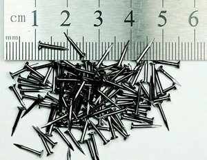 10mm Steel Nails Small Miniature Mini Hobby Repair Shoes Furniture Series E  - Picture 1 of 6