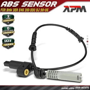 ABS Sensor Raddrehzahl Vorne Links Oder Rechts für BMW 3er E46 316-330 BJ 98-06 - Bild 1 von 8