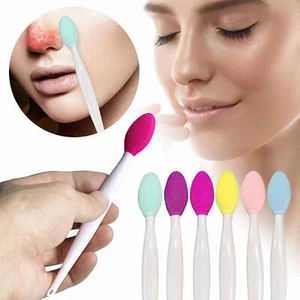 Silicone Nose Brush Cleaning Blackhead Double Sided Massage Brush Cleaning Tool - Picture 1 of 32