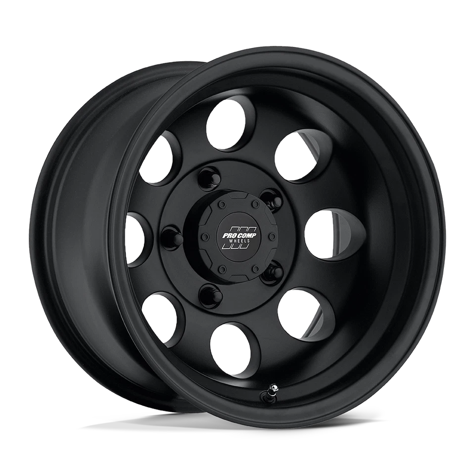 (SET 4) Pro Comp PA69 Vintage 16x8 6x139.7 -12mm Flat Black Wheels - Image 1 of 1