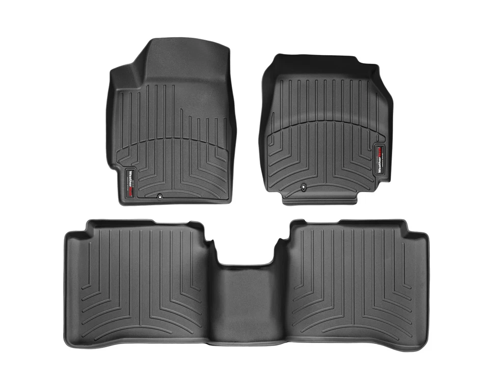 Revestimiento de piso WeatherTech para Nissan Altima 2002-2006 - 1ª y 2ª fila, negro Foto 1 de 4