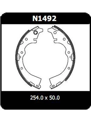 Protex Brake Shoes fits Toyota Tarago 2.0 YR21 Super (N1492) - image 1 of 4