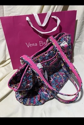 CARTERA VERA BRADLEY icónica Glenna - rosa floral - PLUS bolsa de regalo Vera Bradley Foto 1 de 4