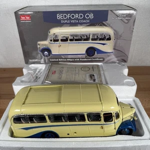 Sun Star 1:24 1949 Bedford OB Duple Vista Coach Bus Blue Ltd Edition 116/688 COA - Bild 1 von 13